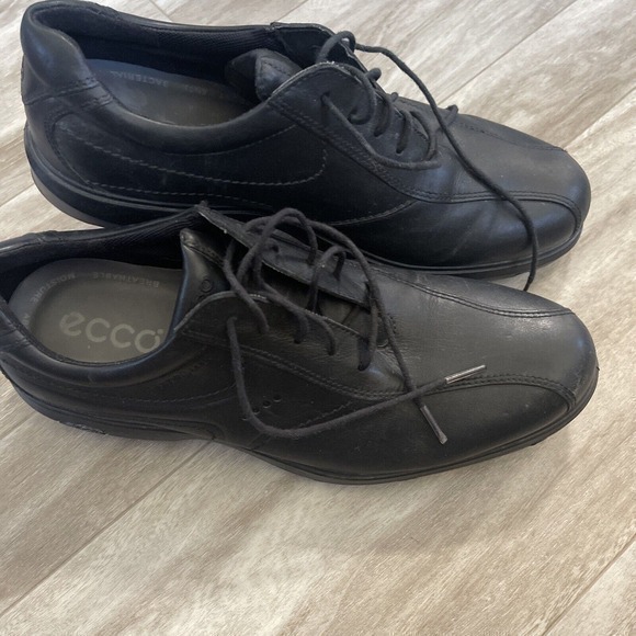 Ecco Hydromax Golf Shoes Size‎ EU 42 Black Men Spikes US 8.5 - Picture 3 of 10